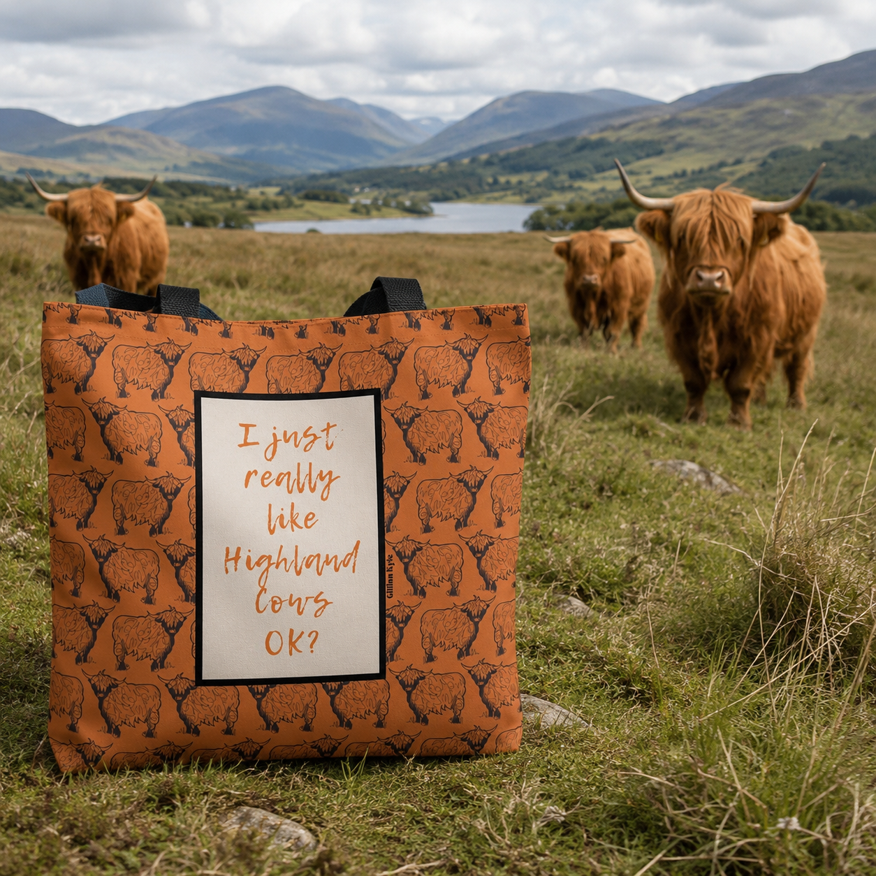 Highland Cow Confession Sturdy Tote (+colours)