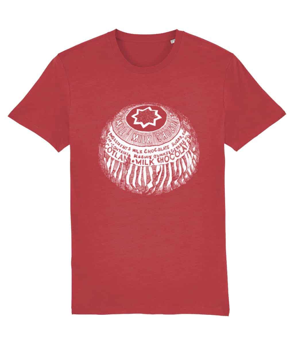 Tunnock's Tea Cake Unisex T-shirt - red