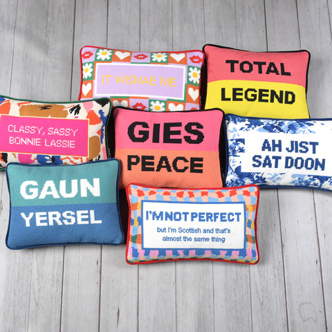 Total Legend Needlepoint Cushion