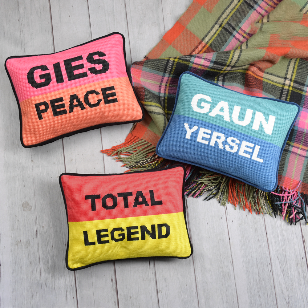 Total Legend Needlepoint Cushion
