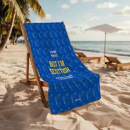 Perfectly Scottish Beach Towel - blues