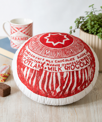 Tea Cake Foil-Effect Cushion
