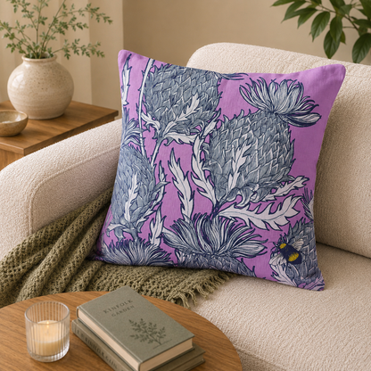 Jaggy Thistle Cushion (+colours)