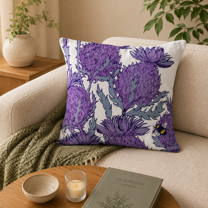 Jaggy Thistle Cushion (+colours)