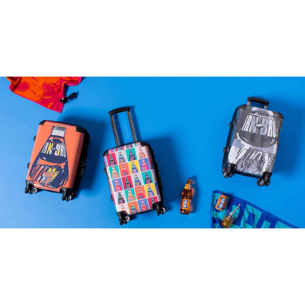 gillian-kyle-scottish-artist-irnbru-official-merchandise-product-range-suitcases-luggage-pop-art-range