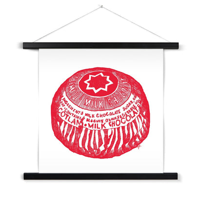 Tunnock's Tea Cake Fine Art Print with Hanger