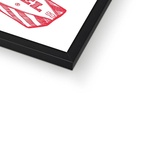 Caramel Cascade Framed Print