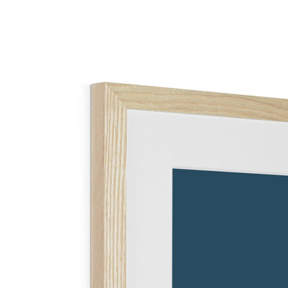 Mapped Out Petrol Blue Framed & Mounted Print