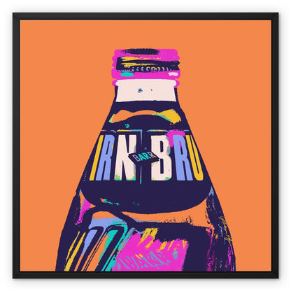 IRN-BRU Colourful Framed Canvas