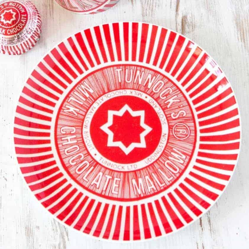 Biscuit Plate with Tunnock's Tea Cake Design