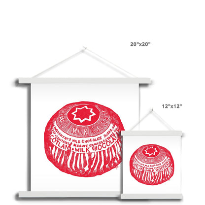 Tunnock's Tea Cake Fine Art Print with Hanger