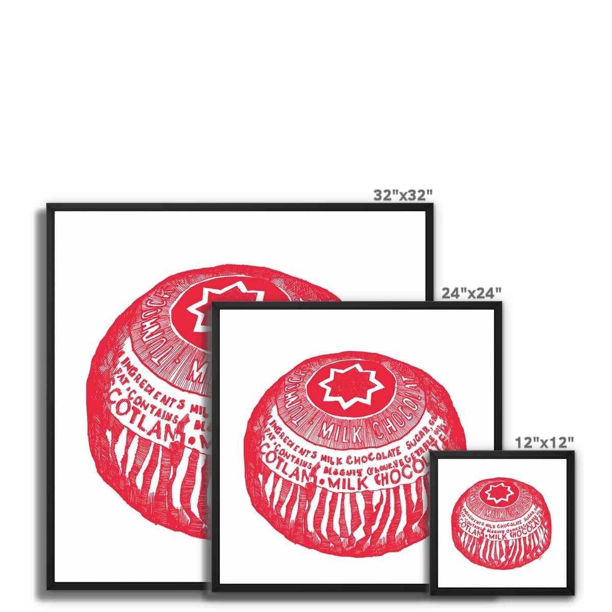 Tunnock's Tea Cake Framed Canvas