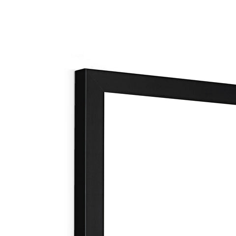 Mapped Out Monochrome Framed Print