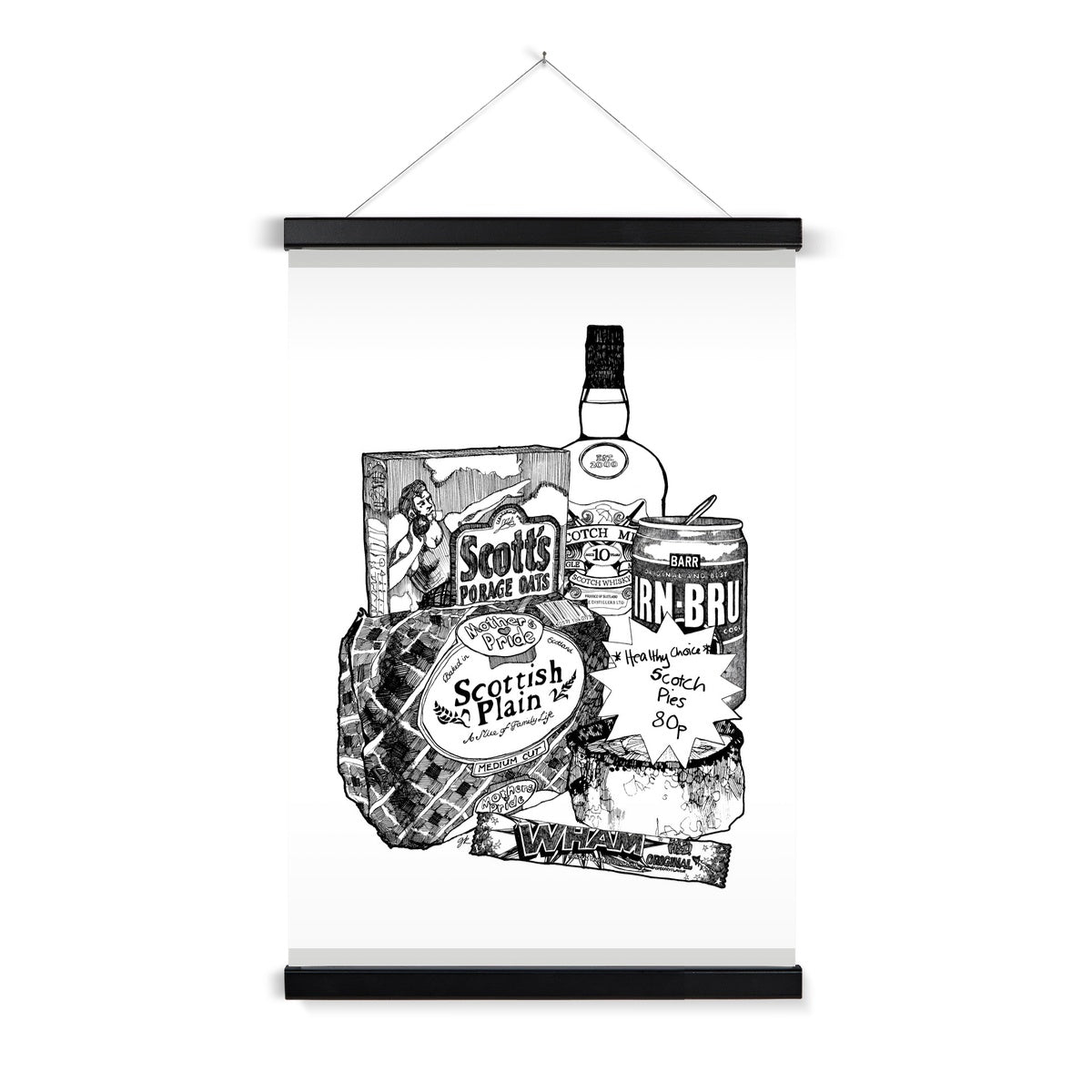 Scottish Breakfast Fine Art Print with Hanger