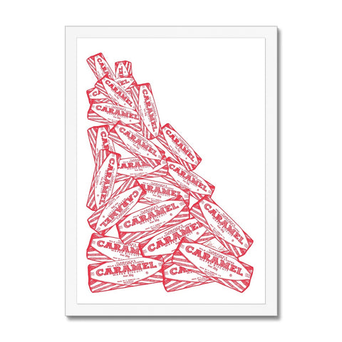 Caramel Cascade Framed Print