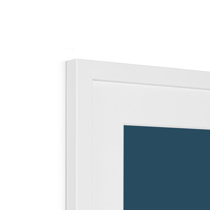 Mapped Out Petrol Blue Framed & Mounted Print