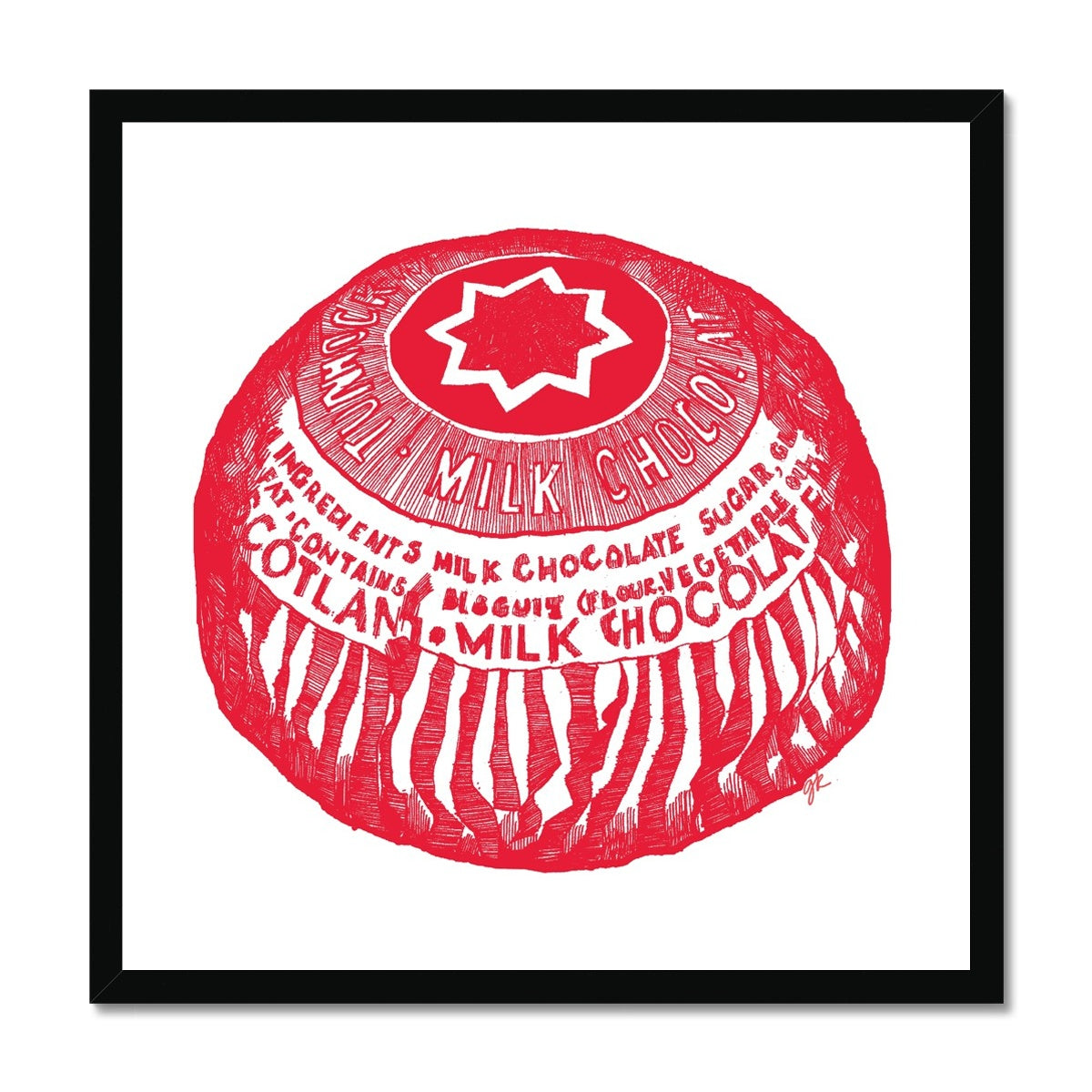 Tunnock's Tea Cake Framed Print