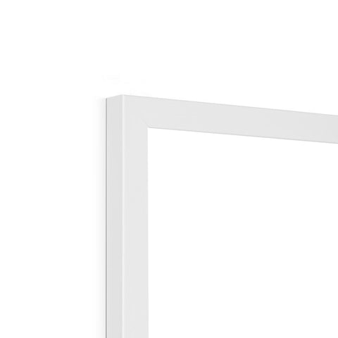 Mapped Out Monochrome Framed Print