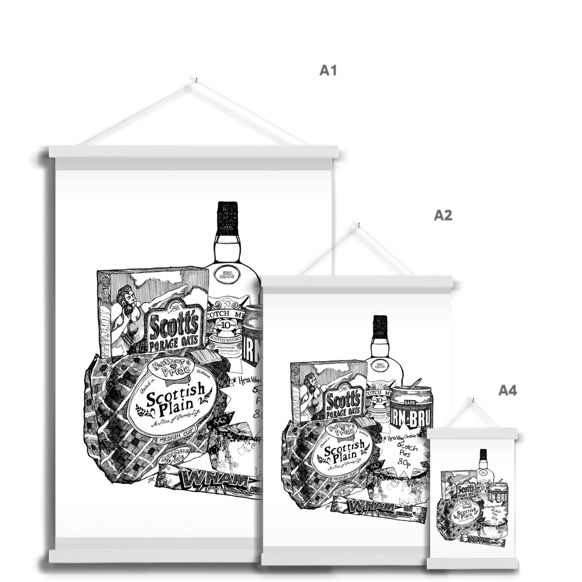 Scottish Breakfast Fine Art Print with Hanger