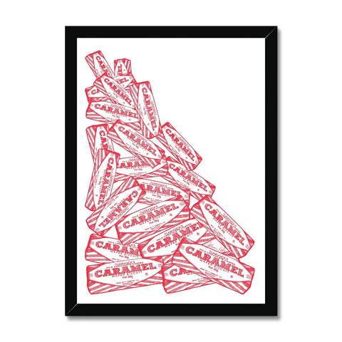 Caramel Cascade Framed Print