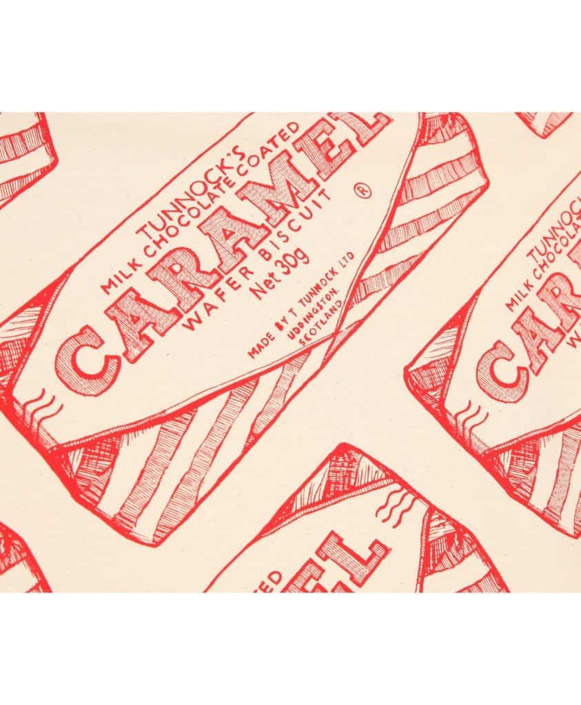 Tunnock's Caramel Wafer Wrapper Repeat illustration