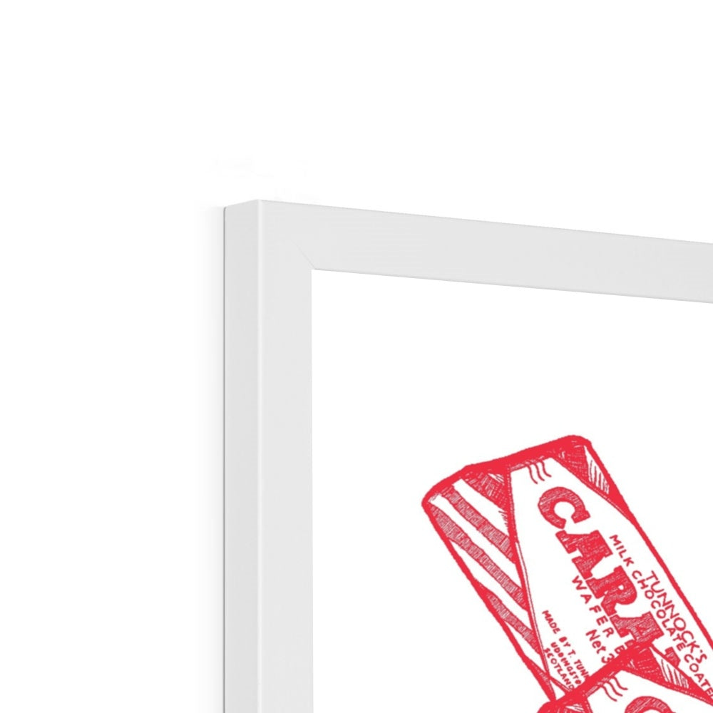 Caramel Cascade Framed Print