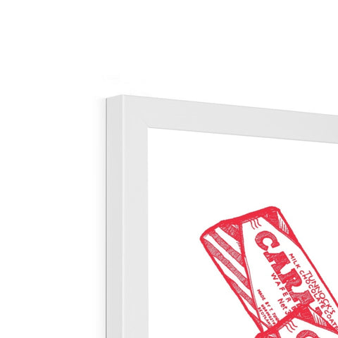 Caramel Cascade Framed Print