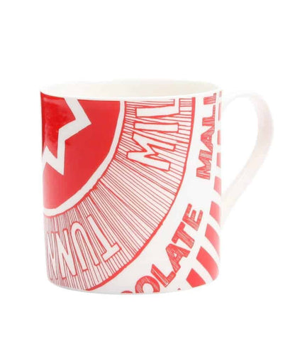 Fine Bone China Mug with Tunnock's Tea Cake Design By Gillian Kyle