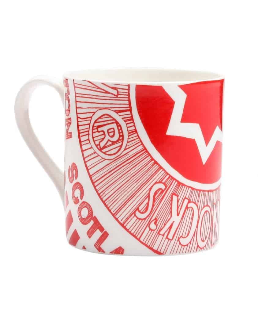 Fine Bone China Mug with Tunnock's Tea Cake Design By Gillian Kyle