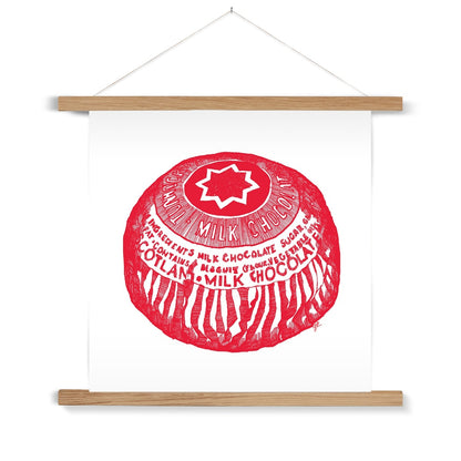 Tunnock's Tea Cake Fine Art Print with Hanger