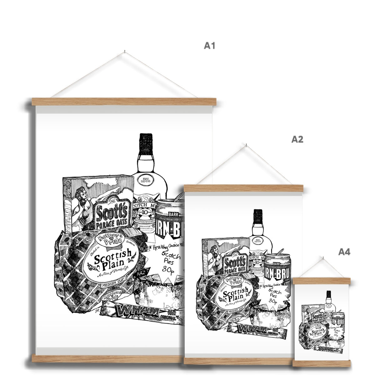 Scottish Breakfast Fine Art Print with Hanger