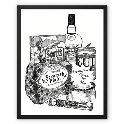 Scottish Breakfast Framed Canvas