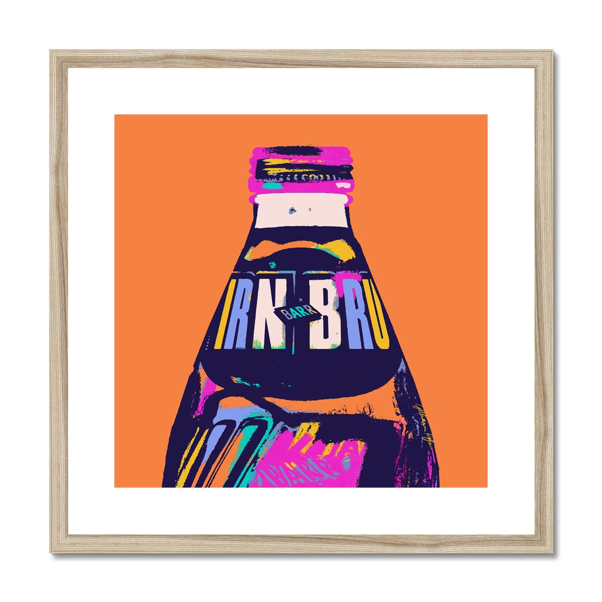IRN-BRU Colourful Framed & Mounted Print