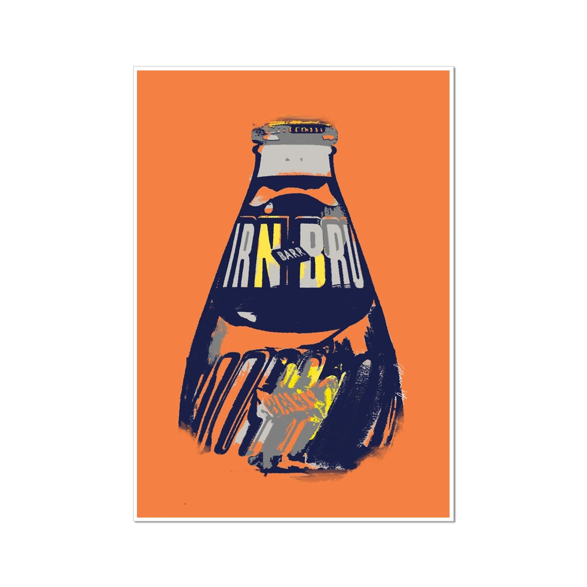 IRN-BRU Abstract Bottle Fine Art Print