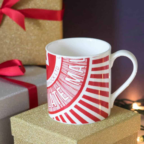 bone china tunnocks teacake Scottish mug by Gillian Kyle
