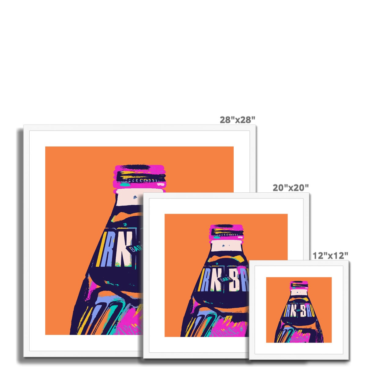 IRN-BRU Colourful Framed & Mounted Print