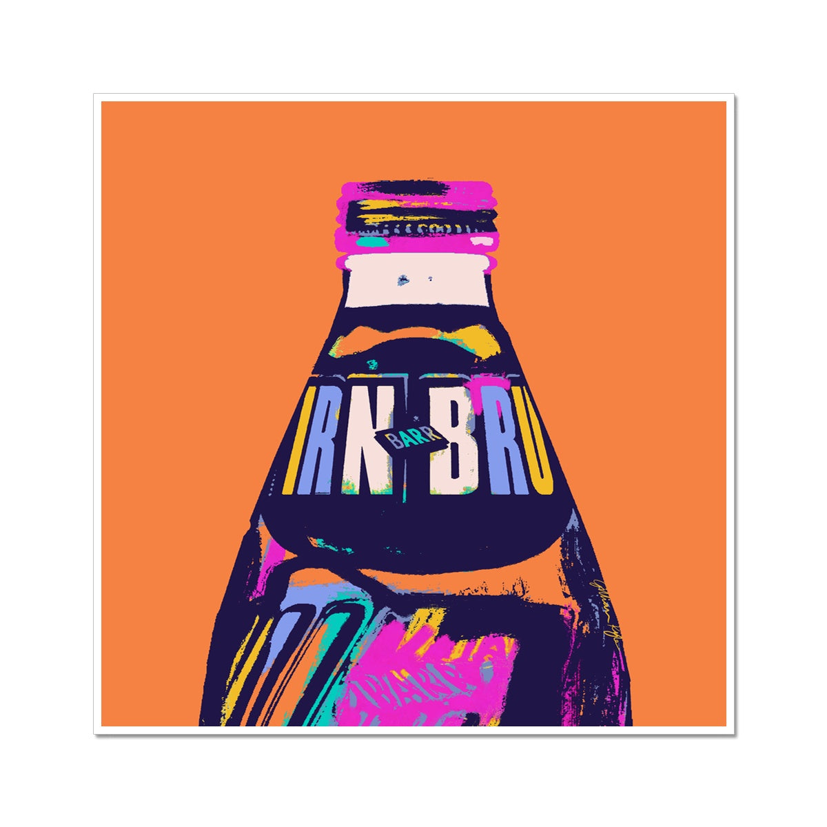 IRN-BRU Colourful Fine Art Print