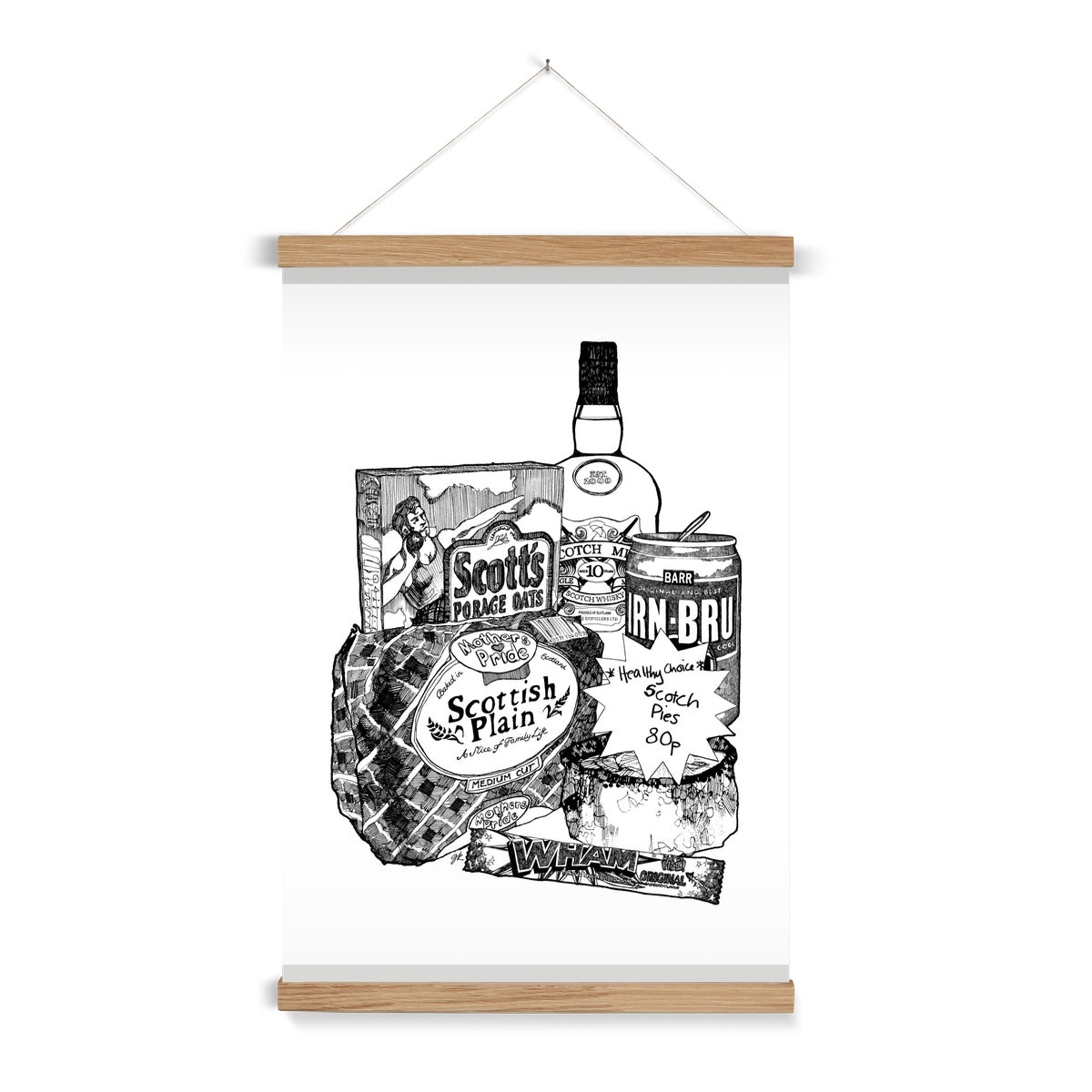 Scottish Breakfast Fine Art Print with Hanger