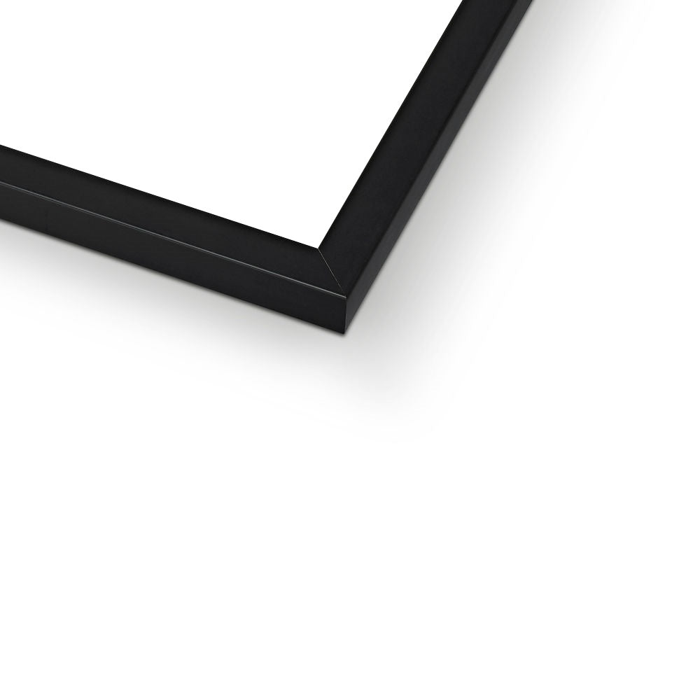 Mapped Out Monochrome Framed Print