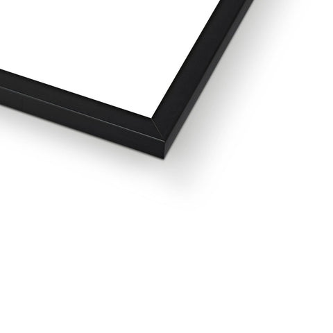 Mapped Out Monochrome Framed Print