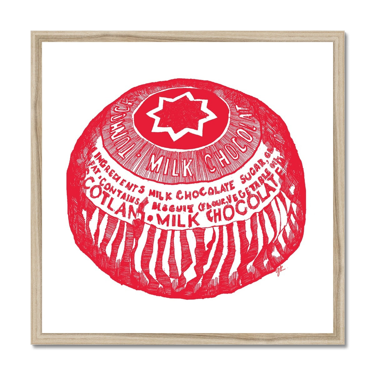 Tunnock's Tea Cake Framed Print