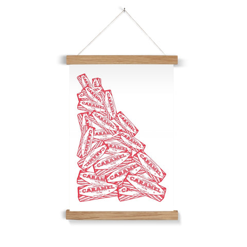 Caramel Cascade Fine Art Print with Hanger