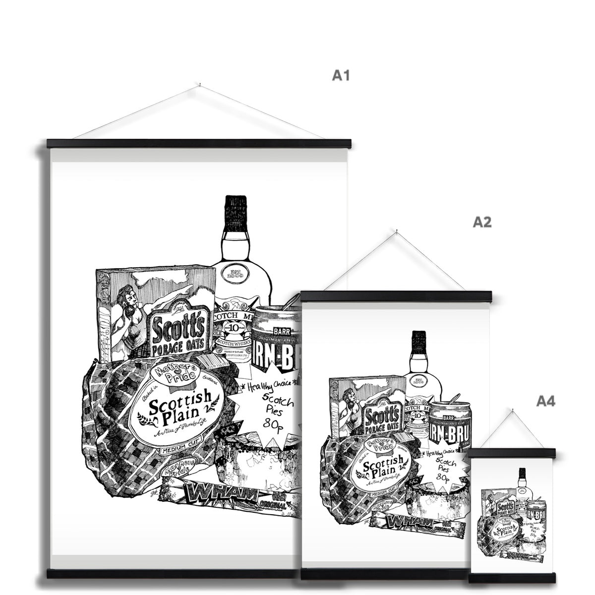 Scottish Breakfast Fine Art Print with Hanger