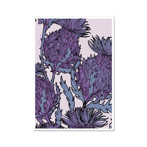 Lilac Thistles Fine Art Print