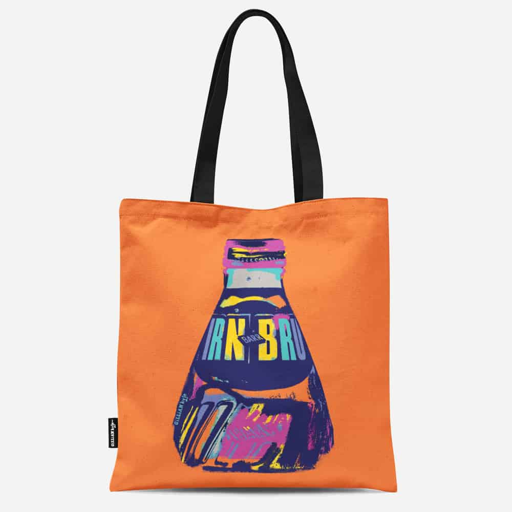 gillian-kyle-scottish-artist-irn-bru-pop-art-merchandise-range-tote-bag-orange