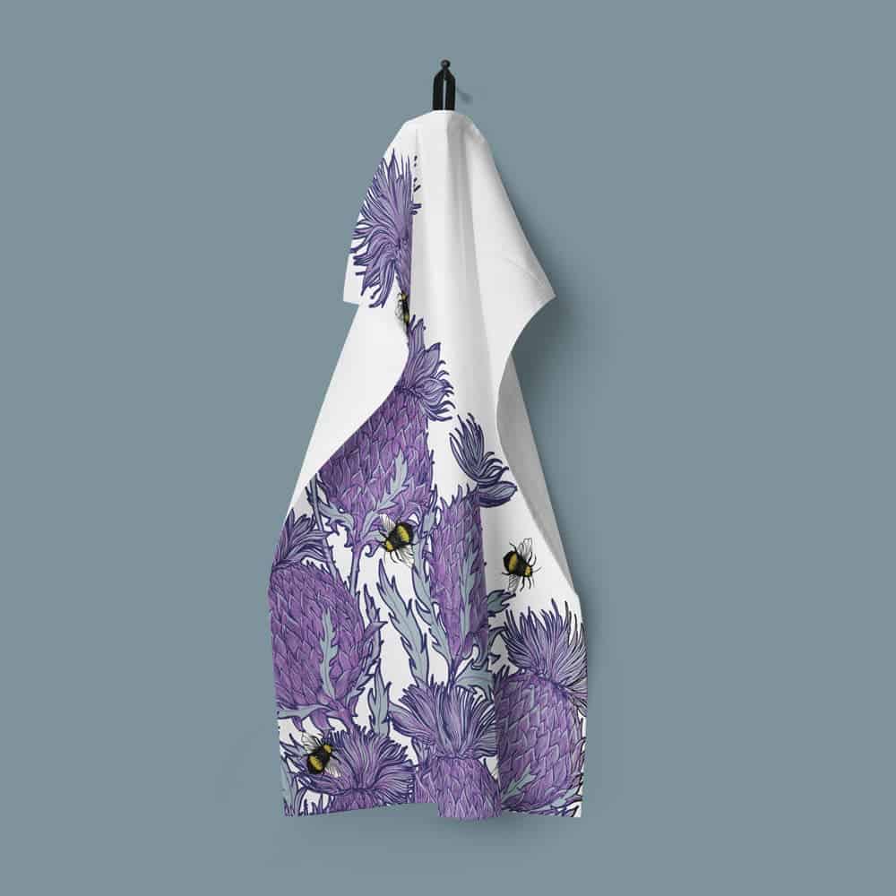gillian-kyle-scottish-artist-tea-towels-flower-of-scotland-scottish-thistle-tea-towel-2