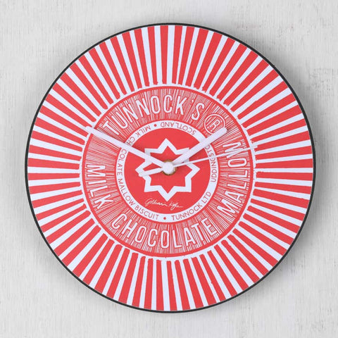 gillian-kyle-scottish-wall-clocks-tunnocks-teacake-wrapper-wall-clock-6