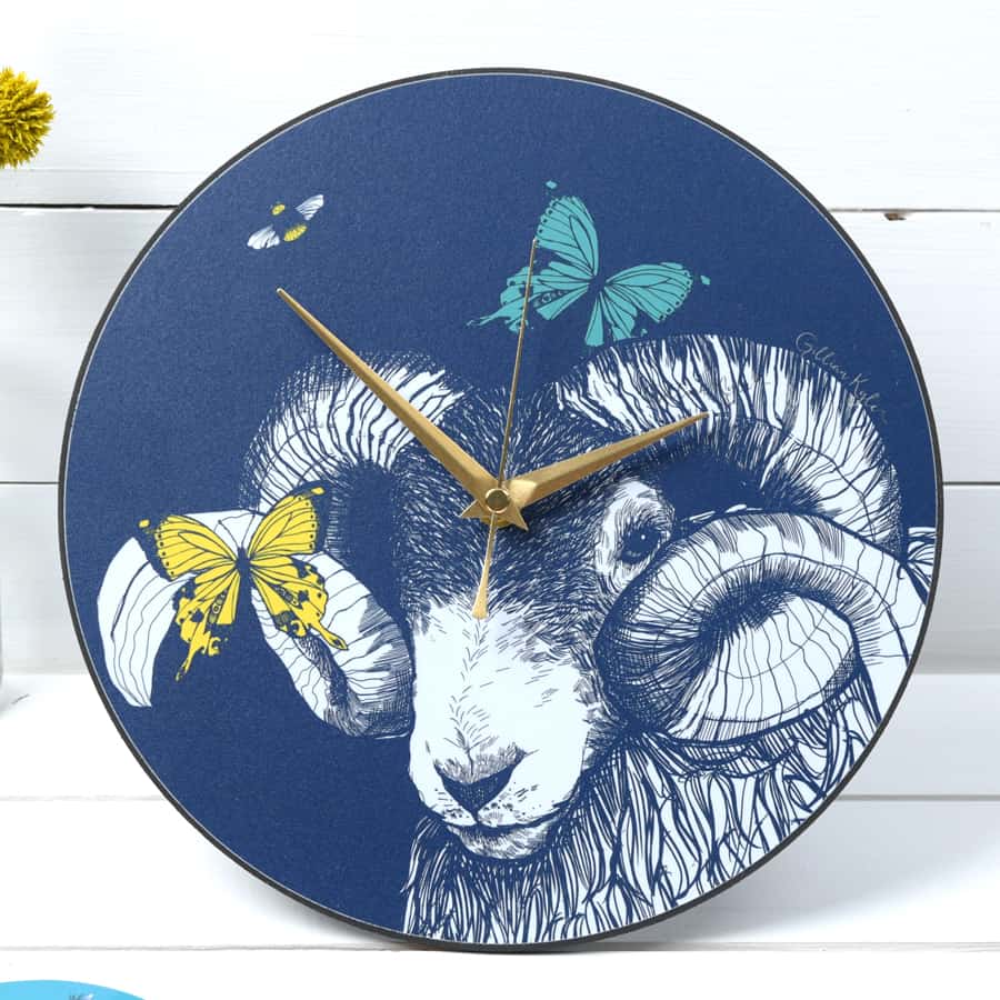 ram-butterflies-bees-clock-gillian-kyle-2