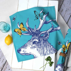 scottish-stag-butterflies-bees-napkins-gillian-kyle
