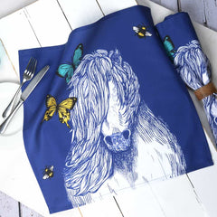 shetland-pony-butterflies-bees-napkins-gillian-kyle